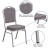 Flash Furniture FD-C01-S-12-GG Hercules Crown Back Stacking Banquet Chair in Herringbone Fabric - Silver Frame addl-3