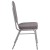 Flash Furniture FD-C01-S-12-GG Hercules Crown Back Stacking Banquet Chair in Herringbone Fabric - Silver Frame addl-7