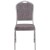 Flash Furniture FD-C01-S-12-GG Hercules Crown Back Stacking Banquet Chair in Herringbone Fabric - Silver Frame addl-8