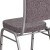 Flash Furniture FD-C01-S-12-GG Hercules Crown Back Stacking Banquet Chair in Herringbone Fabric - Silver Frame addl-9