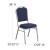 Flash Furniture FD-C01-S-2-GG Hercules Crown Back Stacking Banquet Chair in Navy Fabric - Silver Frame addl-4