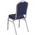 Flash Furniture FD-C01-S-2-GG Hercules Crown Back Stacking Banquet Chair in Navy Fabric - Silver Frame addl-5