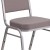 Flash Furniture FD-C01-S-6-GG Hercules Crown Back Stacking Banquet Chair in Gray Dot Fabric - Silver Frame addl-11