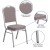 Flash Furniture FD-C01-S-6-GG Hercules Crown Back Stacking Banquet Chair in Gray Dot Fabric - Silver Frame addl-3