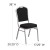 Flash Furniture FD-C01-S-6-GG Hercules Crown Back Stacking Banquet Chair in Gray Dot Fabric - Silver Frame addl-4