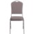 Flash Furniture FD-C01-S-6-GG Hercules Crown Back Stacking Banquet Chair in Gray Dot Fabric - Silver Frame addl-8