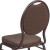 Flash Furniture FD-C04-COPPER-008-T-02-GG Hercules Teardrop Back Brown Patterned Fabric Stacking Banquet Chair - Copper Vein Frame addl-10