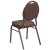 Flash Furniture FD-C04-COPPER-008-T-02-GG Hercules Teardrop Back Brown Patterned Fabric Stacking Banquet Chair - Copper Vein Frame addl-5