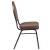 Flash Furniture FD-C04-COPPER-008-T-02-GG Hercules Teardrop Back Brown Patterned Fabric Stacking Banquet Chair - Copper Vein Frame addl-7