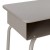 Flash Furniture FD-DESK-GY-GY-GG Gray Granite/Silver Student Desk with Open Front Metal Book Box addl-8