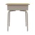 Flash Furniture FD-DESK-GY-MPL-GG Maple/Silver Student Desk with Open Front Metal Book Box addl-7