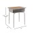 Flash Furniture FD-DESK-GY-WAL-GG Walnut/Silver Student Desk with Open Front Metal Book Box addl-4