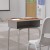 Flash Furniture FD-DESK-GY-WAL-GG Walnut/Silver Student Desk with Open Front Metal Book Box addl-6