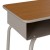 Flash Furniture FD-DESK-GY-WAL-GG Walnut/Silver Student Desk with Open Front Metal Book Box addl-8