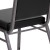 Flash Furniture FD-LUX-SIL-BK-V-GG Hercules Square Back Black Vinyl Stacking Banquet Chair - Silvervein Frame addl-12