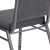 Flash Furniture FD-LUX-SIL-DKGY-GG Hercules Square Back Dark Gray Fabric Stacking Banquet Chair - Silvervein Frame addl-12