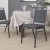 Flash Furniture FD-LUX-SIL-DKGY-GG Hercules Square Back Dark Gray Fabric Stacking Banquet Chair - Silvervein Frame addl-1