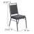 Flash Furniture FD-LUX-SIL-DKGY-GG Hercules Square Back Dark Gray Fabric Stacking Banquet Chair - Silvervein Frame addl-5