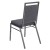 Flash Furniture FD-LUX-SIL-DKGY-GG Hercules Square Back Dark Gray Fabric Stacking Banquet Chair - Silvervein Frame addl-6
