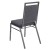 Flash Furniture FD-LUX-SIL-DKGY-GG Hercules Square Back Dark Gray Fabric Stacking Banquet Chair - Silvervein Frame addl-6