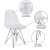 Flash Furniture FH-130-CPC1-GG Elon Series Ghost Chair with Gold Metal Base addl-4