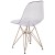 Flash Furniture FH-130-CPC1-GG Elon Series Ghost Chair with Gold Metal Base addl-6