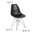Flash Furniture FH-130-CPP1-BK-GG Elon Series Black Plastic Chair with Chrome Base addl-5