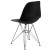 Flash Furniture FH-130-CPP1-BK-GG Elon Series Black Plastic Chair with Chrome Base addl-6