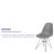 Flash Furniture FH-130-CPP1-GY-GG Elon Series Moss Gray Plastic Chair with Chrome Base addl-3