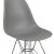 Flash Furniture FH-130-CPP1-GY-GG Elon Series Moss Gray Plastic Chair with Chrome Base addl-7