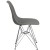 Flash Furniture FH-130-CPP1-GY-GG Elon Series Moss Gray Plastic Chair with Chrome Base addl-8