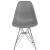 Flash Furniture FH-130-CPP1-GY-GG Elon Series Moss Gray Plastic Chair with Chrome Base addl-9