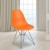 Flash Furniture FH-130-CPP1-OR-GG Elon Series Orange Plastic Chair with Chrome Base addl-1