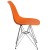 Flash Furniture FH-130-CPP1-OR-GG Elon Series Orange Plastic Chair with Chrome Base addl-4