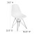 Flash Furniture FH-130-CPP1-WH-GG Elon Series White Plastic Chair with Chrome Base addl-5