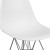 Flash Furniture FH-130-CPP1-WH-GG Elon Series White Plastic Chair with Chrome Base addl-7
