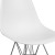 Flash Furniture FH-130-CPP1-WH-GG Elon Series White Plastic Chair with Chrome Base addl-7