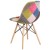 Flash Furniture FH-130-DCV1-D-GG Elon Series Patchwork Fabric Chair with Wooden Legs addl-4