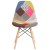 Flash Furniture FH-130-DCV1-D-GG Elon Series Patchwork Fabric Chair with Wooden Legs addl-7