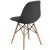 Flash Furniture FH-130-DCV1-FC100-GG Elon Series Siena Gray Fabric Chair with Wooden Legs addl-3