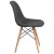 Flash Furniture FH-130-DCV1-FC100-GG Elon Series Siena Gray Fabric Chair with Wooden Legs addl-5