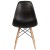 Flash Furniture FH-130-DPP-BK-GG Elon Series Black Plastic Chair with Wooden Legs addl-9