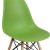 Flash Furniture FH-130-DPP-GN-GG Elon Series Green Plastic Chair with Wooden Legs addl-6