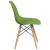 Flash Furniture FH-130-DPP-GN-GG Elon Series Green Plastic Chair with Wooden Legs addl-7