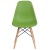 Flash Furniture FH-130-DPP-GN-GG Elon Series Green Plastic Chair with Wooden Legs addl-8