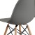 Flash Furniture FH-130-DPP-GY-GG Elon Series Moss Gray Plastic Chair with Wooden Legs addl-10