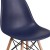Flash Furniture FH-130-DPP-NY-GG Elon Series Navy Plastic Chair with Wooden Legs addl-10