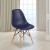 Flash Furniture FH-130-DPP-NY-GG Elon Series Navy Plastic Chair with Wooden Legs addl-1