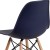 Flash Furniture FH-130-DPP-NY-GG Elon Series Navy Plastic Chair with Wooden Legs addl-7