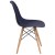 Flash Furniture FH-130-DPP-NY-GG Elon Series Navy Plastic Chair with Wooden Legs addl-8